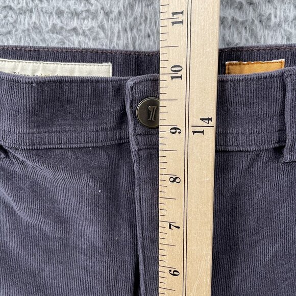 Anthropologie Pilcro Corduroy Pants Womens 34 Serif Fit Charcoal Grey - Picture 7 of 10
